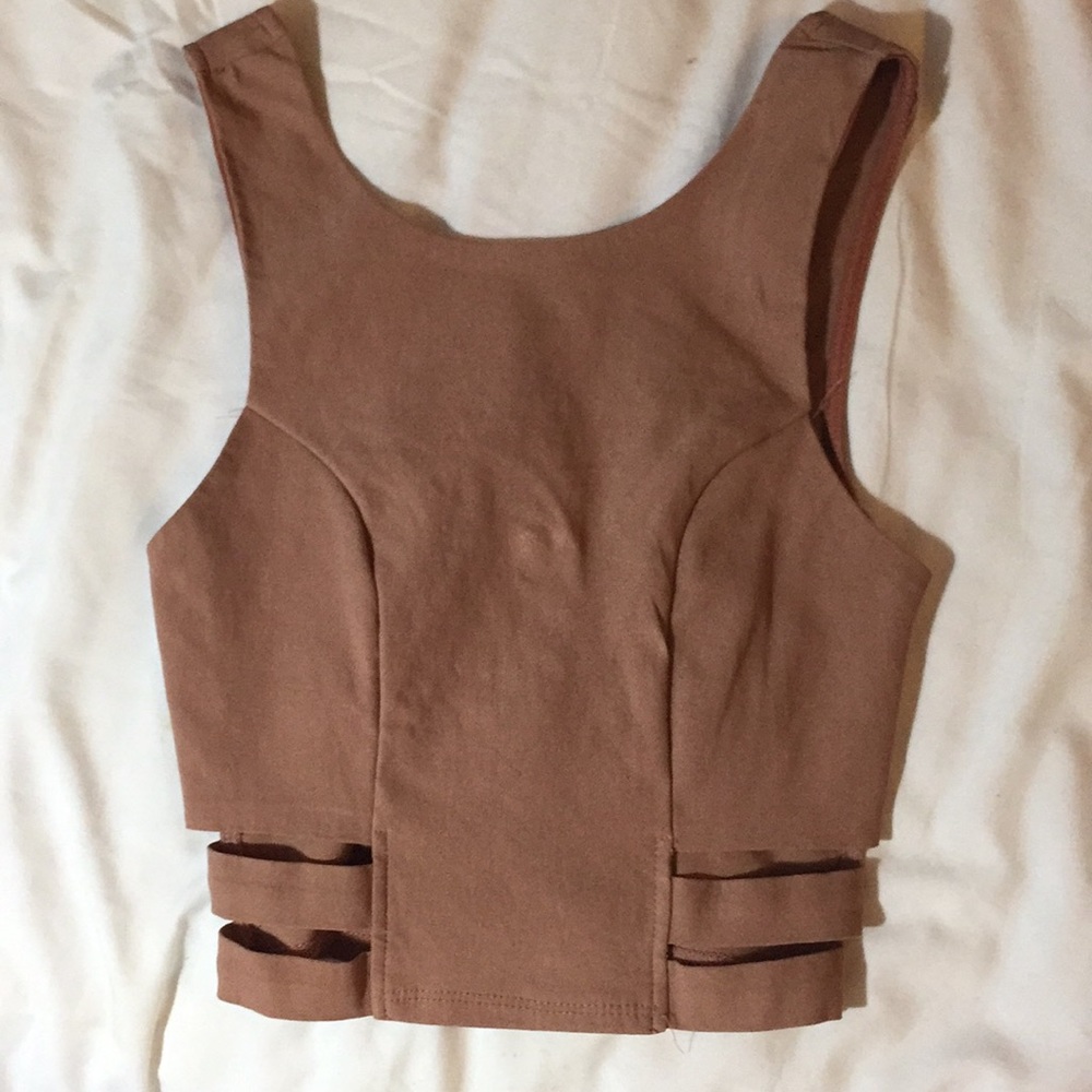 Sleeveless Cutout Top